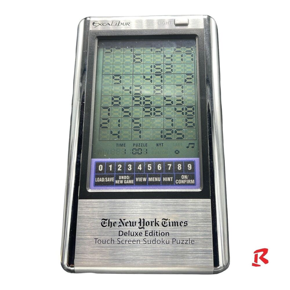 Excalibur The New York Times Touch Screen Crossword Puzzle Handheld Game